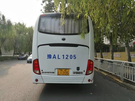 125km / H ZK6107 50 مقعدًا LHD 2012 سنة مستعملة حافلات Yutong حافلات حافلات لمبيعات حافلات الركاب الجيدة Euro III