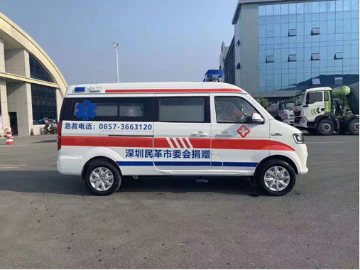 سيارة إسعاف Jinbei Goldcup Turbocharged 2945mm Wheelbase للطوارئ