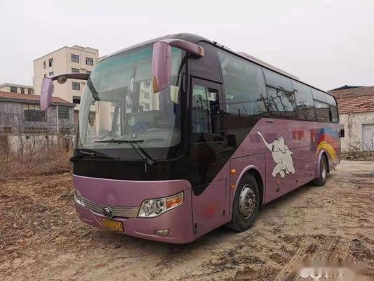 Yutong ZK6107 حافلة سياحية مستعملة لهيكل فولاذي أفريقي 47 مقعدًا مقودًا يسارًا يورو III حالة جيدة كيلومترات منخفضة