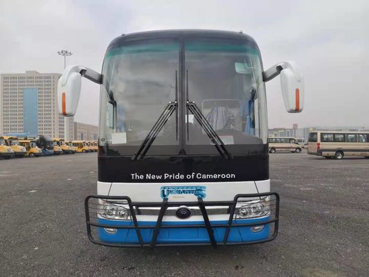 العلامة التجارية الجديدة Yutong Bus ZK6122H9 مع 55 مقعدًا باللون الأبيض في المحرك الخلفي الترويجي