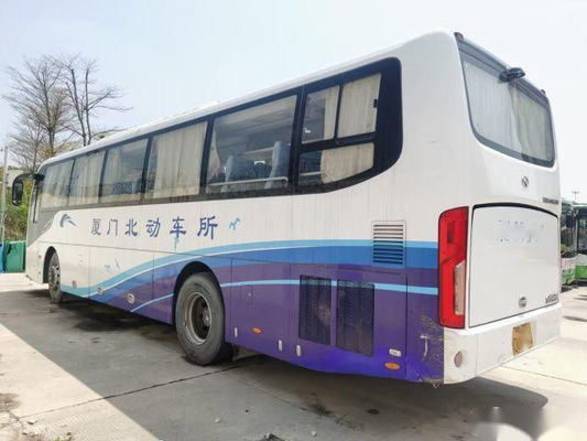 XMQ6119 حافلات Kinglong مستعملة 56 مقعدًا 2 + 3 تخطيط مستعمل للحافلة السياحية محرك خلفي أبواب مزدوجة هيكل وسادة هوائية لمحرك اليد اليسرى