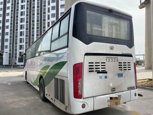 حافلة حافلات مستعملة Kinglong XMQ6112 51 مقعد وسادة هوائية هيكل محرك اليد اليسرى كيلومتر منخفض تعبئة عارية