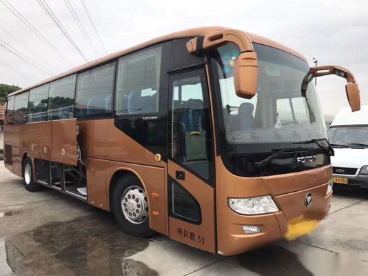 BJ6113 حافلة سياحية مستعملة FOTON ماركة 51 مقعدًا باب واحد منخفض كيلومتر Euro IV محرك اليد اليسرى