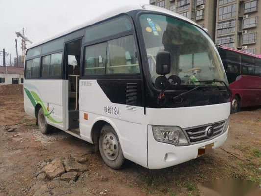 حافلات Yutong مستعملة Zk6609d1 19 مقعدًا Yuchai Engine 85Kw مستعملة ميني باص باب واحد كيلومتر منخفض
