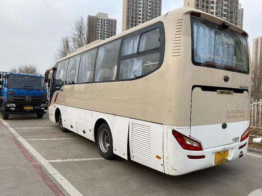 تستخدم Kinglong Bus Model XMQ6802 32 مقعدًا من الصلب الشاسيه المقود الأيسر حافلة سياحية مستعملة