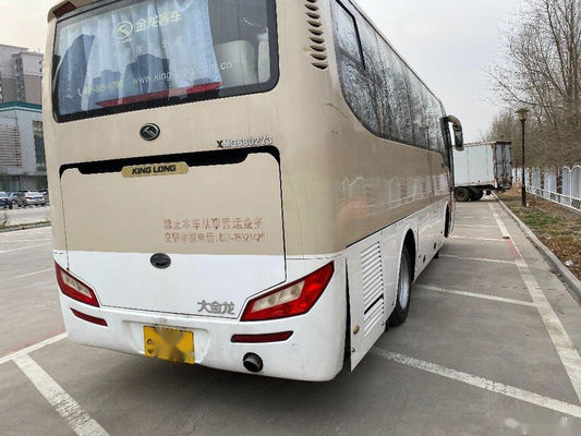 تستخدم Kinglong Bus Model XMQ6802 32 مقعدًا من الصلب الشاسيه المقود الأيسر حافلة سياحية مستعملة