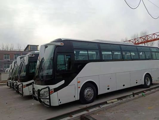 2012 سنة ديزل تستخدم حافلات Yutong 51 مقعدًا Zk6110 أبيض اللون مع ممتص الصدمات