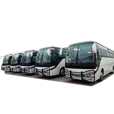 2012 سنة ديزل تستخدم حافلات Yutong 51 مقعدًا Zk6110 أبيض اللون مع ممتص الصدمات
