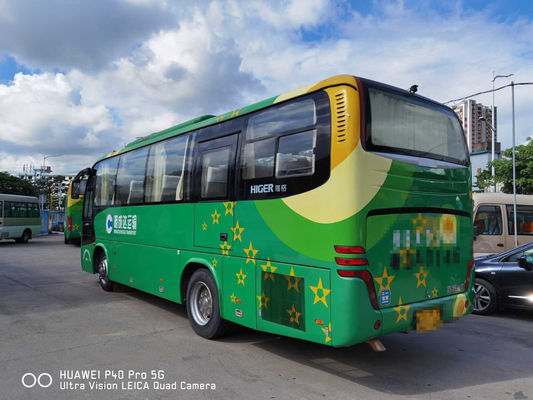 2014 سنة Higer KLQ6896 Coach Bus 39 مقعدًا تستخدم حافلة محرك ديزل 162kw بدون حوادث LHD Bus