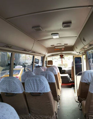 2010 سنة 20 مقاعد حافلة كوستر مستعملة ، حافلة صغيرة مستعملة تويوتا كوستر مع محرك بنزين 2TR في حالة جيدة