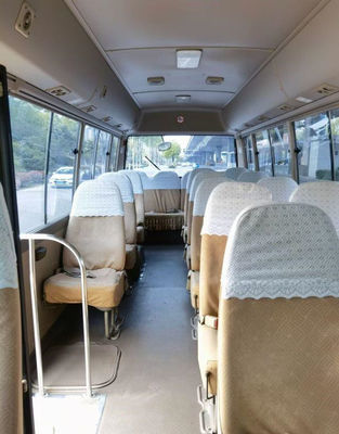 2010 سنة 20 مقاعد حافلة كوستر مستعملة ، حافلة صغيرة مستعملة تويوتا كوستر مع محرك بنزين 2TR في حالة جيدة