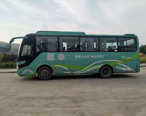 حافلة سياحية مستعملة Yutong ZK6858 34 مقعدًا من الصلب الشاسيه نظام التعليق الهوائي Yuchai 162kw