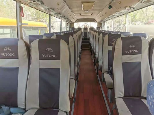 حافلة سياحية مستعملة Yutong ZK6999 45 مقعدًا محرك خلفي 177kw حافلة ركاب LHD هيكل وسادة هوائية