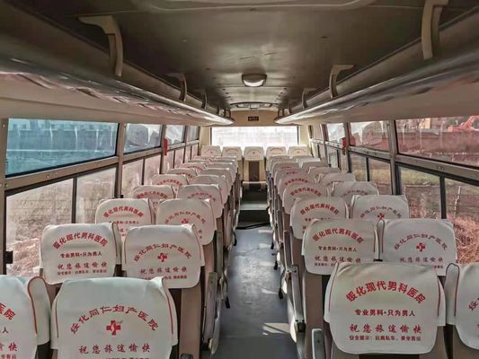 49 مقعدًا تستخدم Yutong ZK6102D Bus حافلة حافلات مستعملة 2011 سنة محرك أمامي لتوجيه محركات LHD ديزل