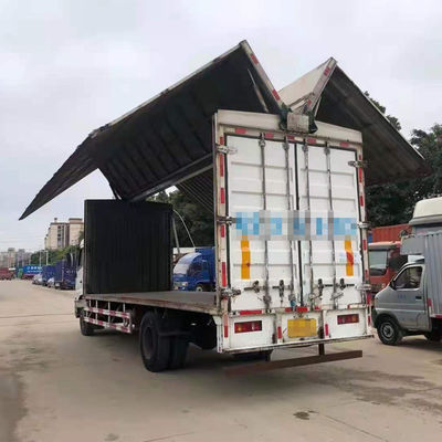 تستخدم DONGFENG Van Cargo Truck 6 Wheels 4X2 Flying Wing Van 180hp Truck