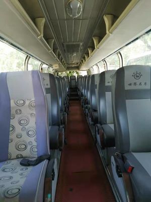 حافلة Youngman مستعملة هيكل NEOPLAN 48 مقعدًا وسادة هوائية مزدوجة الأبواب محرك خلفي يسار يستخدم حافلة ركاب