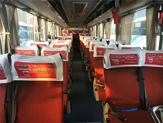 تستخدم Yutong Bus ZK6122 49 مقعدًا WP.10 المحرك الخلفي 336kw وسادة هوائية الشاسيه حافلة سياحية مستعملة