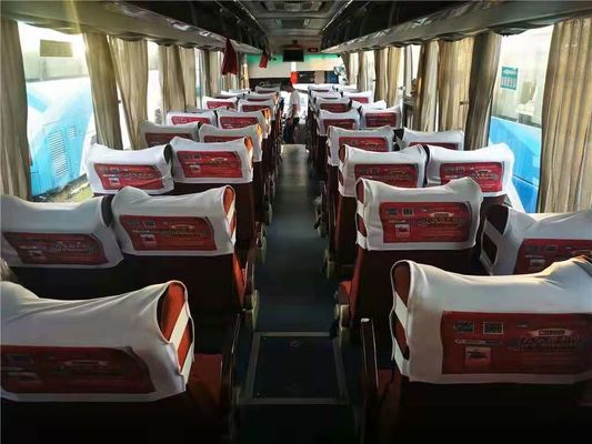 تستخدم Yutong Bus ZK6122 49 مقعدًا WP.10 المحرك الخلفي 336kw وسادة هوائية الشاسيه حافلة سياحية مستعملة