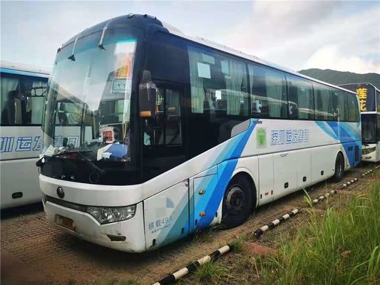 49 مقعدًا 2013 سنة حافلة مستعملة مستعملة Yutong Bus ZK6122HQ حافلة سياحية مستعملة مع مكيف هواء