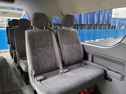 2012 سنة 13 مقاعد بنزين تويوتا هايس حافلة صغيرة مستعملة مع مقعد فاخر عالي السقف للأعمال