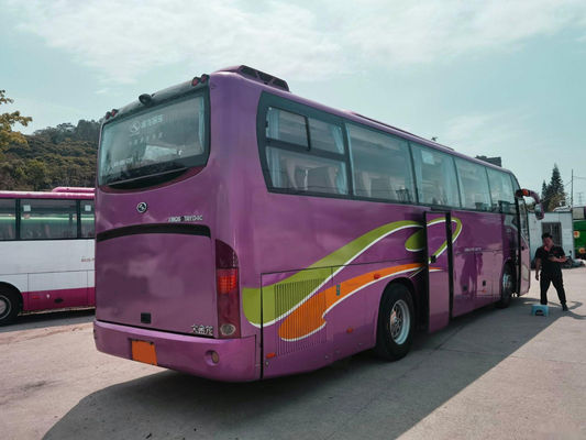 تستخدم Kinglong Bus XMQ6117 44 مقعدًا محرك خلفي أبواب مزدوجة وسادة هوائية الشاسيه مستعمل / حافلة سياحية