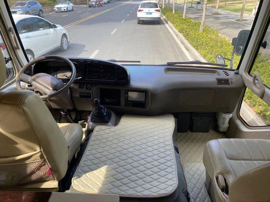 مستعملة Toyota Coaster Bus 23 Seats Euro III محرك ديزل منخفض كيلومتر مقاعد VIP