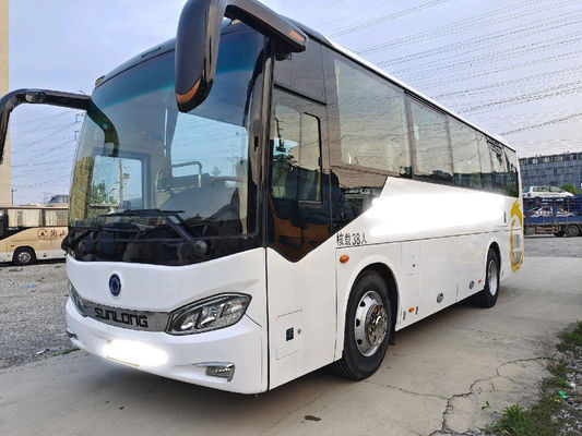 38 مقعدًا جديدًا للحافلة السياحية ماركة Sunlong SLK6903 هيكل الوسادة الهوائية 2020 Euro6 New Coach Bus Low Kilometer Yuchai Rear Engine