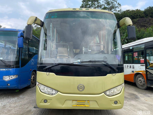 Golden Dragon Used Coach Bus 47 مقعدًا هينو J08E المحرك الصلب الشاسيه Euro III Single Doors