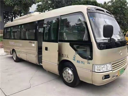 31 مقعدًا لعام 2016 تستخدم حافلة Feiyan Coaster Bus حافلة صغيرة مزودة بمحرك كهربائي لتوجيه اليد اليسرى
