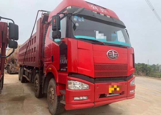 الصين مستعملة FAW J6P شاحنة ثقيلة 420 حصان 8X4 8.2m شاحنة قلابة CA5310ZLJP66K24L6T4AE5
