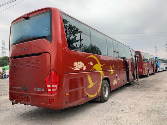 تستخدم Yutong Bus ZK6122 50 مقعدًا 2 + 2 تخطيط 2019 هيكل وسادة هوائية 243kw محرك Yuchai الخلفي