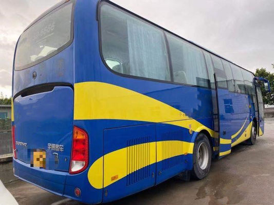 Yutong العلامة التجارية حافلة مستعملة 54 مقعدًا أبواب مزدوجة محرك ديزل خلفي Yuchai Euro IV حافلة ركاب Yutong مستعملة