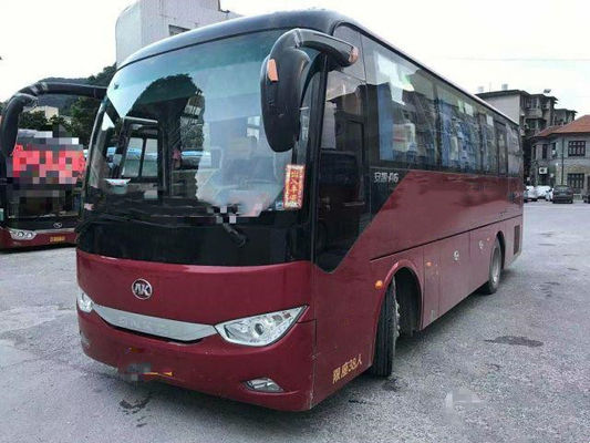 ماركة Ankai حافلة سياحية مستعملة HFF6909 38 مقعدًا وسادة هوائية هيكل Yuchai محرك منخفض كيلومتر حافلة ركاب مستعملة لأفريقيا