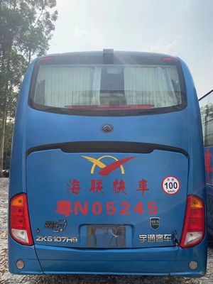 41 مقعدًا تستخدم Yutong ZK6107 Bus Used Coach Bus 2013 Year 100km / H Steering LHD NO حادث
