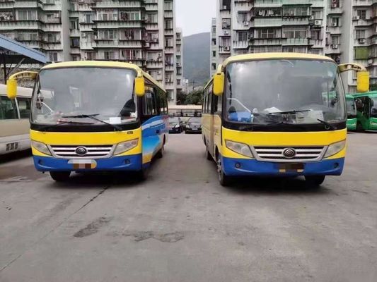 تستخدم Yutong Mini Bus ZK6720d محرك أمامي 95kw Yuchai Good Passenger Bus Euro IV 26seats
