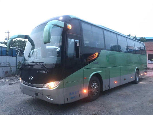 Kinglong Bus مزدوجة الأبواب المستخدمة في الحافلة السياحية 51 مقعدًا وسادة هوائية للهيكل XMQ6113 Yuchai المحرك الخلفي
