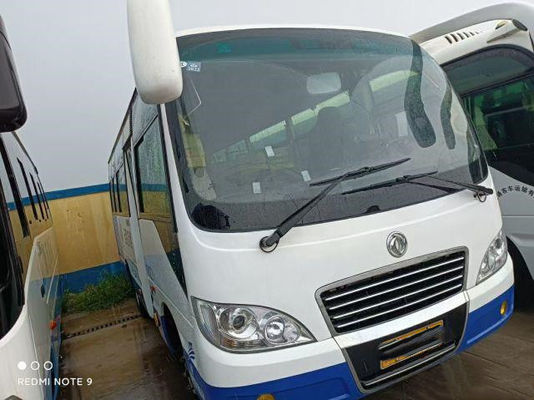 حافلة Dongfeng مستعملة 22 مقعدًا حافلة صغيرة مستعملة EQ6660 Weichai Engine 96kw 2020 سنة منخفضة كيلومتر بحالة جيدة