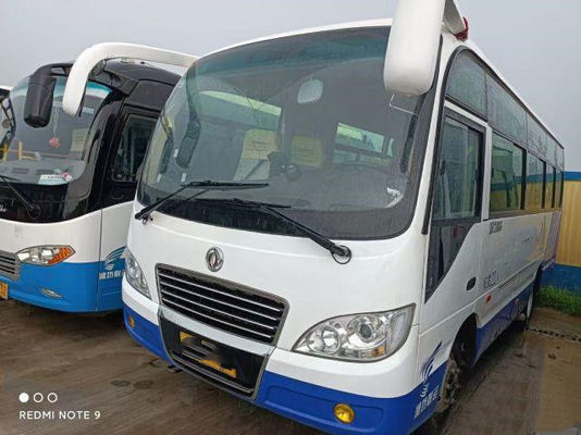 حافلة Dongfeng مستعملة 22 مقعدًا حافلة صغيرة مستعملة EQ6660 Weichai Engine 96kw 2020 سنة منخفضة كيلومتر بحالة جيدة