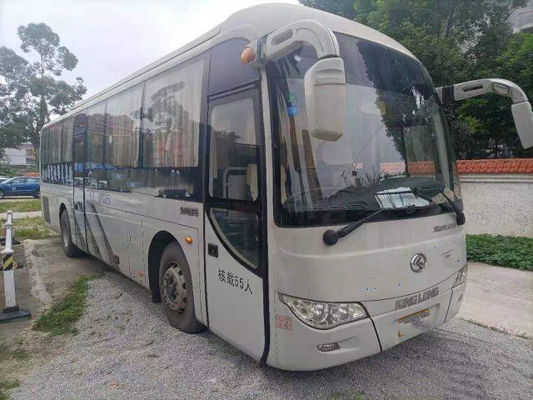 حافلة سياحية مستعملة XMQ6110 Kinglong Brand 55 Seats Yuchai Engine Double Doors