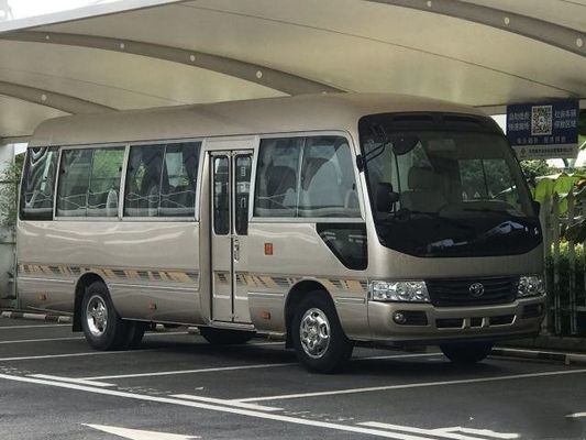 حافلة مستعملة كوستر بيضاء ذهبية للأسهم Negeria LHD Mini Bus Diesel Promition Price Toyota Coaster