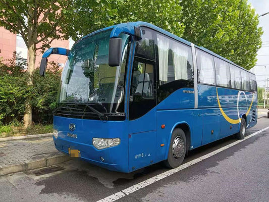 مستعملة Higer Bus Coach Airbag الشاسيه للمدرب السياحي Dingle Door مع AC / TV 51seats