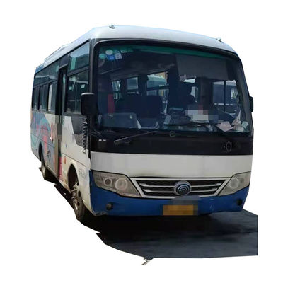 2014 سنة 28 مقاعد حافلة مستعملة حافلة Yutong ZK6729 مع محرك ديزل للسياحة