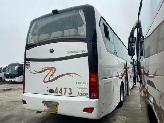 تستخدم Kinglong Bus 53 Seats Double Doors Coach Bus XMQ6129 Left Steering