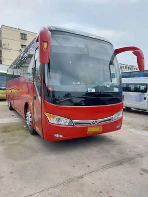 Kinglong حافلة مستعملة XMQ6101 حافلة لمشاهدة معالم المدينة Yuchai 6 علبة التروس 260hp المدينة حافلة الهيكل الصلب 45 مقعدًا