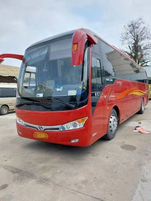Kinglong حافلة مستعملة XMQ6101 حافلة لمشاهدة معالم المدينة Yuchai 6 علبة التروس 260hp المدينة حافلة الهيكل الصلب 45 مقعدًا