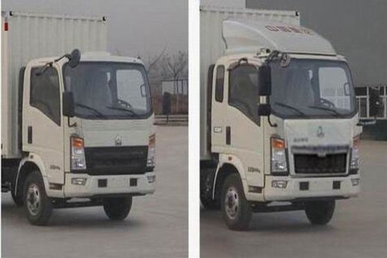 مستعمل Howo Cargo Truck 4X2 Box Van Light Duty Truck عام 2016 LHR / RHD LHR / RHD Left Righ Hand Drive