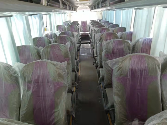 46 مقعدًا تستخدم Yutong ZK6110 Bus حافلة سياحية مستعملة 2014 سنة 100 كم / ساعة توجيه حافلة ركاب LHD