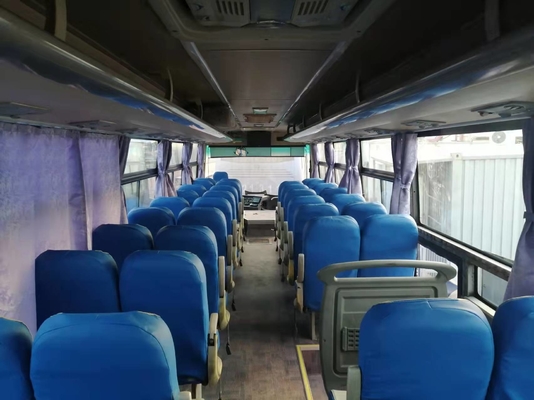 52 مقعدًا 2014 سنة مستعملة حافلة Yutong ZK6112D محرك أمامي RHD سائق الحافلة المستعملة