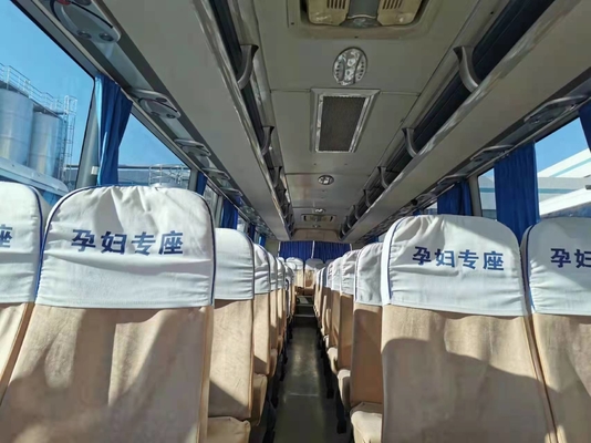 55 مقعدًا تستخدم Yutong Bus 12000mm Coach Bus Euro II حافلات اليد اليسرى