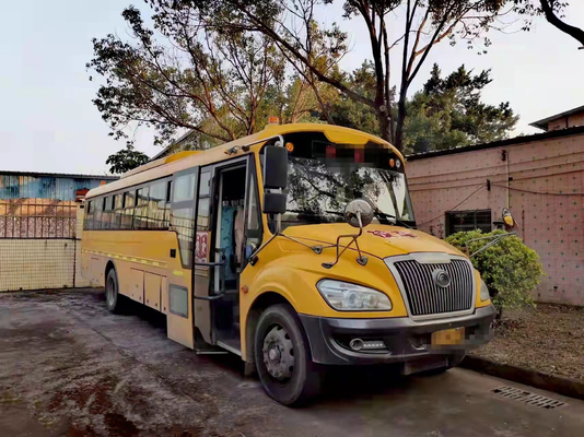 46 مقعدًا تستخدم Yutong School Bus ZK6119D Diesel Front Engine LHD Steering